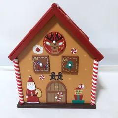 H086 KALDI カルディ クリスマス お菓子の家 ウッドボックスカレンダー アドベントカレンダー