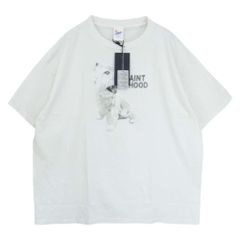 SAINT MICHAEL セントマイケル 23SS SM-S23-0000-119 × NEIGHBORHOOD ネイバーフッド STHD_SS TEE/WU WH 半袖 Tシャツ USED加工 オフホワイト系 XXL【中古】
