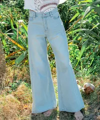 【ムラスポ公式】新品 BILLABONG ビラボン ロングパンツ レディース デニム ワイド バギーパンツ WIDE BUGGY DENIM BF013-712のサムネイル