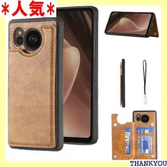 Geshh sense7 plus A208SH 財布型ケース カード収納 左右開 薄型軽量 カバー レトロブラウン 背面ケース スタンド機能上質 スキミング防止 手帳型ケース シャープ アクオス センス7プラス ソフトバンクa208sh us 薄い茶 589