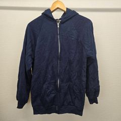 AMERICAN EDITION フルジップアップパーカー ネイビー XL ヴィンテージ メンズ 古着 M-C-441