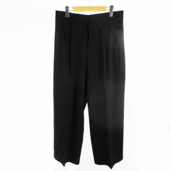 ジーユー GU タックワイドパンツ ゴムウエスト 黒 ブラック  XXL ボトムス