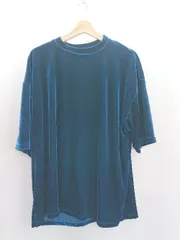 ◇ ⊂ G.O.C ジーオーシー ベロア 半袖 Tシャツ サイズL ブルー メンズ E  【1412090008870】のサムネイル
