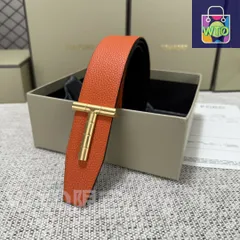 【今日特価】Tom Ford Double-Side Leather Belt エレガントデザイン