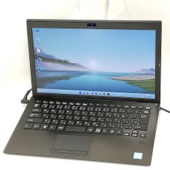 激安 Wi-Fi有 ノートパソコン 中古美品 SONY VAIO VJPG11C11N 第8世代 Core i5 8GB 高速SSD 無線LAN Bluetooth カメラ Windows11 Office済