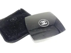 ■美品■ CHANEL シャネル ココマーク ミロワールドゥーブルファセット 折り畳み コンパクトミラー 拡大鏡 ブラック系 DJ6799