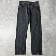 90s Levis 501 0659 ブラック デニム パンツ 34 34 / 90年代 カナダ製 リーバイス オールド ジーンズ ジーパン 黒 ストレート