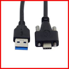 【特価セール】C標準デュアルスクリューロックto usb3 3.1 . USB 0データケーブル1.2 JsER Mパネルマウントタイプ