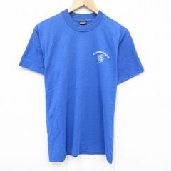 M/古着 フルーツオブザルーム 半袖 ビンテージ Tシャツ メンズ 90s クルーネック 青 ブルー 霜降り 25aug28 中古