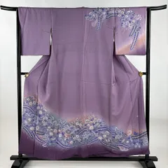 琥珀翡翠✾ｍ2090＊正絹 辻が花 手縫い仕立て 訪問着 千總 - オンラインショップ - / 【訪問着】 ダイヤ取辻ヶ花