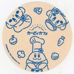 [중고] 코스터 커비 & 와들디 & 코크 카와사키 (네이비) 오리지널 코스터 [별의 커비 커비 카페 Summer 2023] 음료 주문 특전