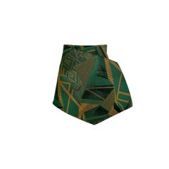 GIANNI VERSACE ジャンニ ヴェルサーチ 幾何学模様 総柄 シルク ワイド ネクタイ グリーン カジュアル ビジネス メンズ イタリア製 当時物