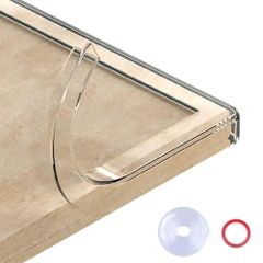 新品 コーナークッション 透明カバー 全長300cm 両面テープ付き ベビー 高齢者 コーナーガード 頭保護 衝撃吸収 ケガ防止 机椅子家具 机 角 階段 ベビーベッドガード 車庫 保育園 幼稚園 安全対策 両面テープ付き (300cm)