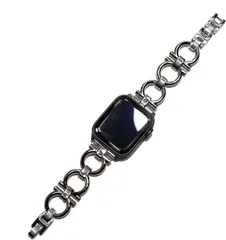 Royce&Roland 互換品 互換品/代替品 チェーンバンド おしゃれ 時計 メタル/シルバー 工具不要/メンズ レディース ギフト プレゼント applewatch アップルウォッチ 40mm(シルバー,  40mm 41mm 42mm)