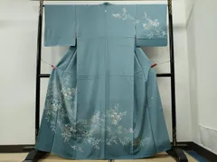 訪問着 作家物 枝花模様 梅の花 金銀彩 桜色 KK-1957