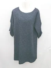 ◇ Bou Jeloud きれいめ 大人女子 半袖 ミニ ワンピース サイズF ブラック レディース P  【1310020011276】