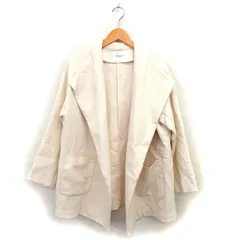 オペークドットクリップ OPAQUE.CLIP ジャケット アウター オープン コットン混 ゆったり ドロップショルダー L オフホワイト /NT22のサムネイル