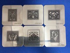 シーバスリーガル　CHIVAS REGAL 紋章コースター　ステンレス　計6個　①