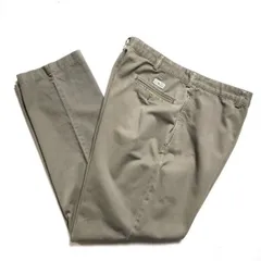 90's ポロラルフローレン ノータック コットン チノパンツ (36/32) ダークセージグリーン系 ポロチノ 90年代 旧タグ オールド POLO　アメリカ古着 USED  ビンテージ ヴィンテージ