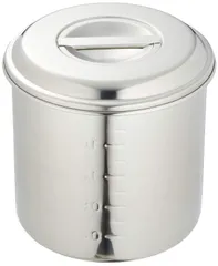 値下げ　レトロ　ステンレス　キッチンポット　調理器具 ステンレス角深型キッチンポット
