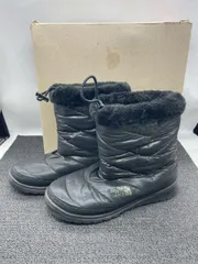 【極暖・防水】THE NORTH FACE ヌプシ スノーブーツ 25cm 黒 箱付き 冬用アウトドア NFW70193 m9247