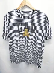 ◇ ⊂ ◎ ●未使用● GAP ギャップ タグ付き ボーダー 半袖 Tシャツ カットソー サイズXS ネイビー ホワイト レディース E  【1506110012654】