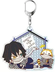 【中古】雑貨 伊黒小芭内(コンビver.) デカキーホルダー 「鬼滅の刃×あらいぐまラスカル」