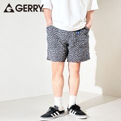 GERRY 水陸両用 ナイロン ショートパンツ メンズ 短い 速乾 バギーズショーツ クライミングショートパンツ ハーフパンツ アウトドア ショーツ 豹柄 M L LL XL レオパード グレー 078600