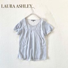 LAURA ASHLEY ローラアシュレイ【S】半袖ブラウス　カットソー　オフィスカジュアル　くすみカラー