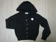 メゾピアノ mezzo piano 子供服 フード 長袖 カーディガン カーデガン カーデ S 約 110cm ★3 キッズ 【中古】 ユーズド 女の子 女児 ガールズ ブランド USED アウトレット リサイクル 古着 子ども服 こども服