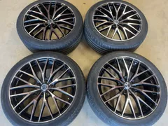 ブラック5スポークホイールセット 245/45R20 4本セット タイヤホイール 4本セット カールソン 1/5 EVO 20インチ 8.5J +