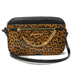 Michael Kors マイケルコース ジェット セット アイテム アニマル クロスボディ 未使用 ロゴ メタル ハラコ レオパード ショルダーバッグ 35F4GTTC9H