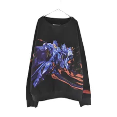 Martin Margiela (マルタンマルジェラ) 19AW Flower Print Sweatshirt クルーネック スウェット トレーナー ブラックのサムネイル