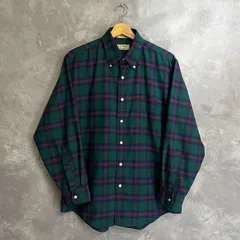 L.L.BEAN USA製 80s 長袖シャツ チェック柄 サイズJPN M相当