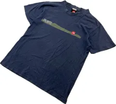 THE NORTH FACE ☆ USA製 ROCK SOLID 半袖 ネイビー Tシャツ S 春夏 アウトドア ストリート タウンユース 希少 人気 ノースフェイス■EC266