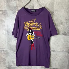 ヒステリックグラマー Tシャツ ビッグロゴ ヒスガール 紫 Mサイズ ★お値段交渉を受け付けます。【A0122】