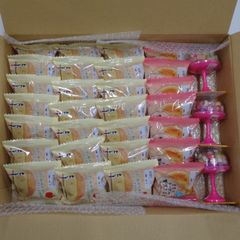 【訳あり】花かざりミニフラワー3P・ももとチーズの贅沢たると7P・りんごバターまんじゅう21P★あわしま堂