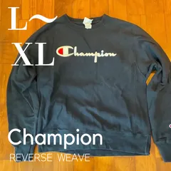 00s  Champion Reverse weave. リバースウィーブ　Mサイズ（L・XLサイズ相当）ネイビー　ロゴ