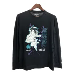 ドラゴンボールZ 孫悟空 長袖Ｔシャツ アニメ キャラクター ブラック(メンズ M)中古 古着 T6633