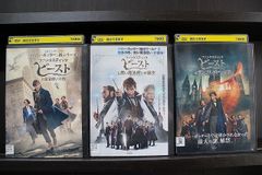 DVD ファンタスティックビースト 魔法使いの旅 + 黒い魔法使いの誕生 + ダンブルドアの秘密 全3巻 ※ケース無し発送 レンタル落ち Z4T2134c