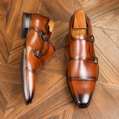 極美品 マグナーニ パティーヌ オパンケ シングルモンク ドレスシューズ 革靴 極美品 マグナーニ パティーヌ オパンケ シングルモンク ドレス