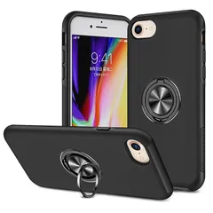 iPhone SE 第3世代 第2世代 iPhone7 iPhone8 用 ケース リング付き 耐衝撃 落下衝撃吸収 TPU PC 車載ホルダー対応 スタンド機能 スマホケース 防塵 薄型 軽量 落下・擦り傷防止 取り出し易い 一体型 全面保護カバー 旅行 1