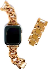Royce&Roland Apple watch チェーンバンドおしゃれ アップルウォッチ 時計 ステンレス レディース メンズ ギフト プレゼント 40mm 41mm 42mm(ピンクゴールド,  40mm 41mm 42mm)