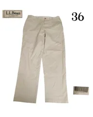 90s00sL.L.Bean古着ノータックチノパンツ36股下82cmベージュのサムネイル