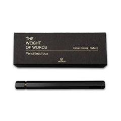 ワイスタジオ THE WEIGHT OF WORDS Classic Series Reflect シャープ芯ケース　ブラック　STAT-07B