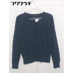◇ green label relaxing UNITED ARROWS コットン ニット 長袖 カーディガン サイズ 36 ネイビー レディース  【中古】 【1108260001368】