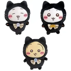 【中古】ぬいぐるみ 全3種セット 黒猫のぬいぐるみ 「ちいかわ なんか小さくてかわいいやつ」