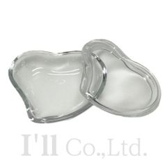 Tiffany&Co.　ティファニー　ハートボックス　クリスタルガラス　クリア　インテリア小物　アクセサリーケース　ジュエリーボックス　トレー　小物入れ　ハート型　蓋つき　エルサ・ペレッティ【中古】【76775】
