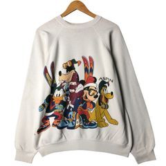 90s Disney リバーシブル スウェット ミッキーマウス 両面プリント
