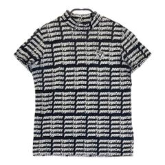 サイズ：1 PEARLY GATES パーリーゲイツ  半袖ハイネックTシャツ 総柄 ブラック系 [240101447936] ゴルフウェア レディース ストスト サイズ：1 PEARLY GATES パーリーゲイツ 半袖ハイネックTシャツ